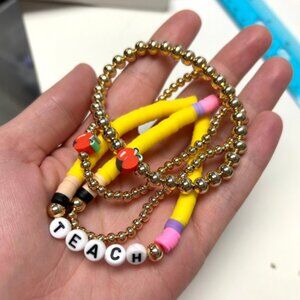 Back to School Teacher Bracelet Sets